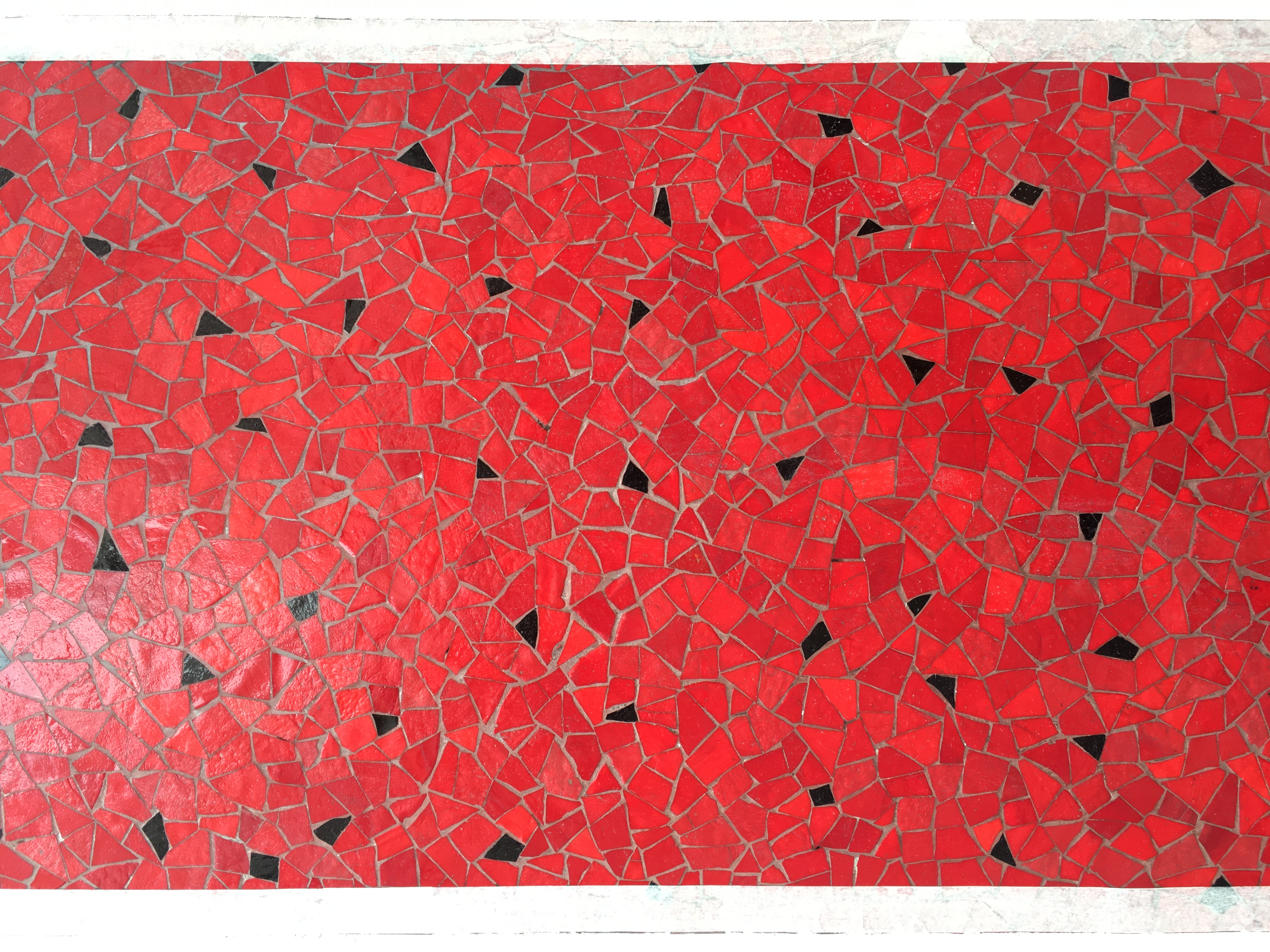Restauration d'une façade de restaurantmosaÏque de pâtes de verreParis 11ème